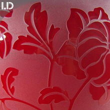 中國紅玻璃花瓶 客廳婚慶裝飾首選，特價促銷不容錯過